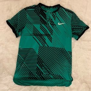 Roger Federer Nike 2017 Indian wells Miami Polo Shirt size:M RF